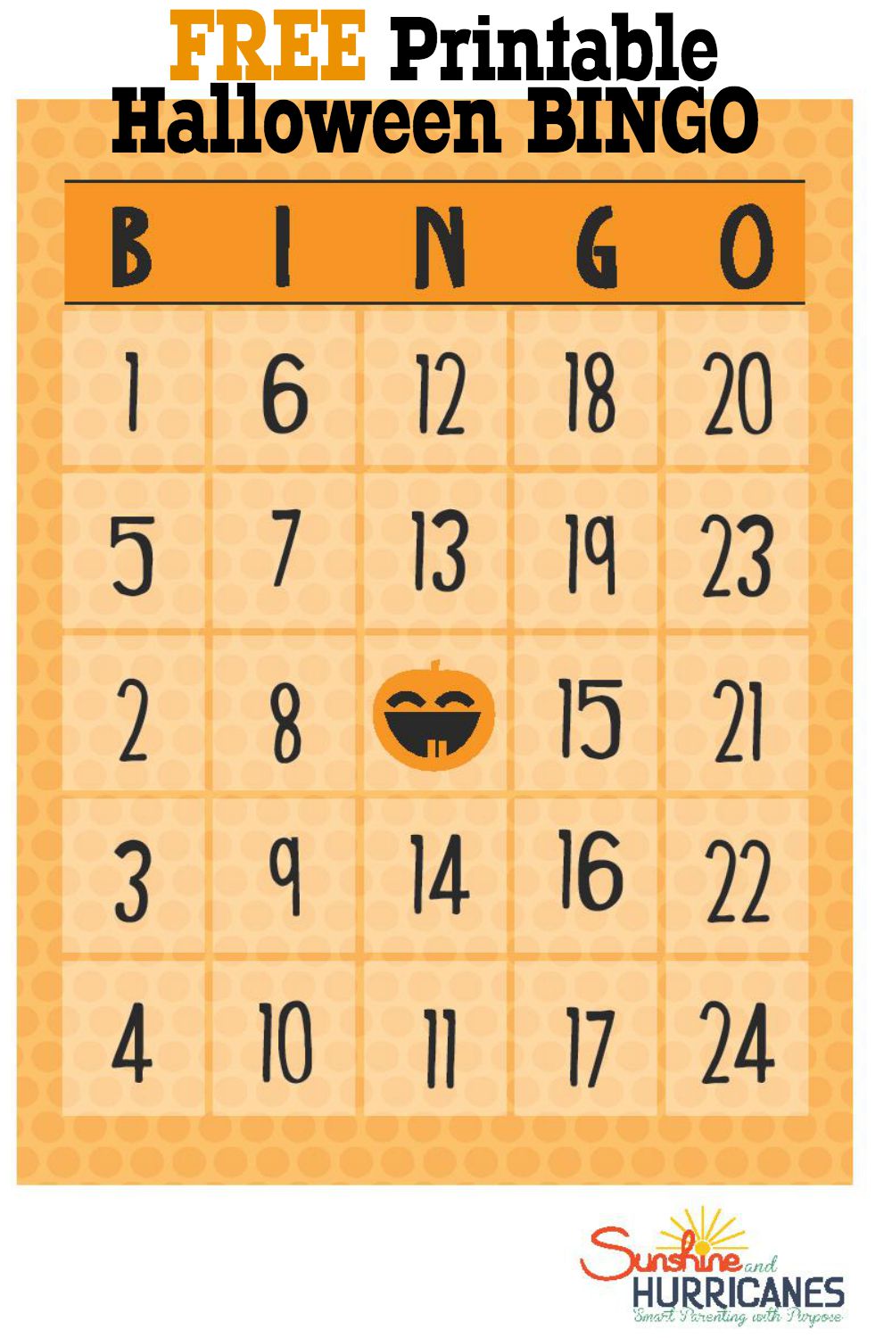 Halloween Bingo Free Printable Uk