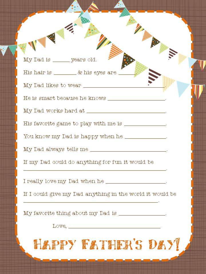 Father s Day Fill In The Blank Printable Free Goimages Today