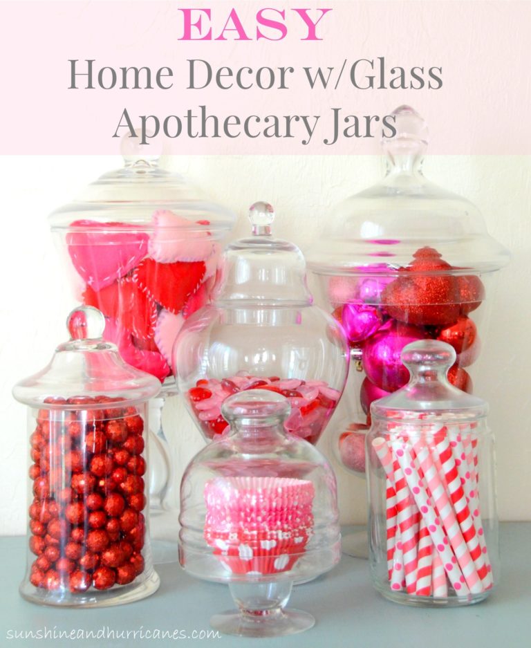 Easy Home Decor with Glass Apothecary Jars