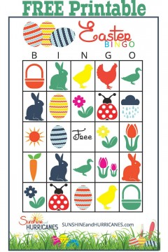 Easter Bingo - Printable Easter Games