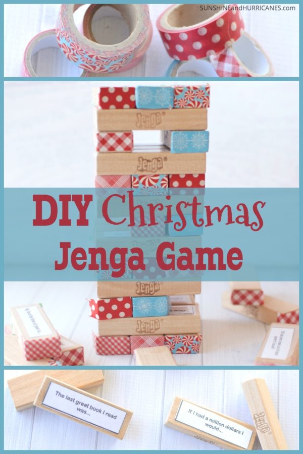 Christmas Games Diy Jenga - Holiday Family Fun!