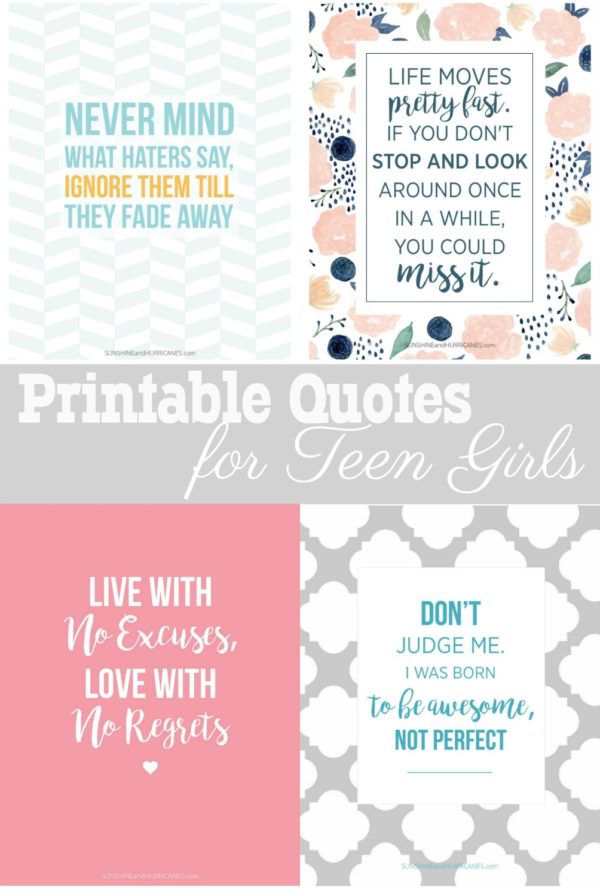 Printable Quotes For Teen Girls Fun And Totally FREE   Printable Quotes For Teen Girl Teen Bedroom Decor 600x896 