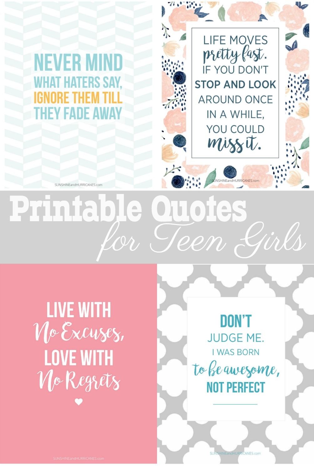 Printable Quotes for Teen Girls - Fun and Totally FREE