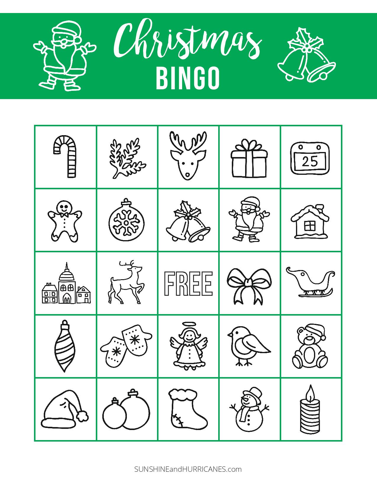 Christmas Bingo Free Printable