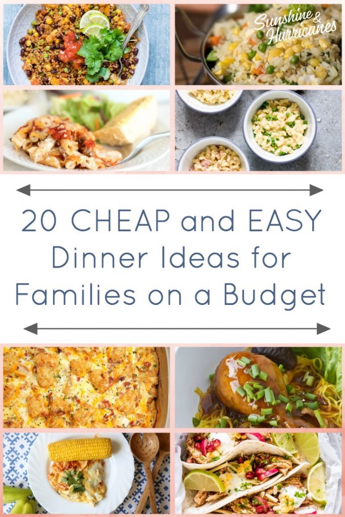 20 Easy And Cheap Dinner Ideas For Families On A Budget